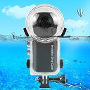 【中古】【未使用】PULUZ Insta360 X4用ダイビングケース Insta360 X4用防水ケース 45m防水 Insta360 X4用水中ハウジング ...