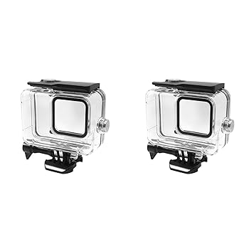 【中古】LyxosVee 2X Go Pro 11 10 9 用ダイビング ケース ハウジング ブラック アクション カメラ 水中 45M 保護シェル アクション カメラ アクセサリー
