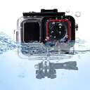 【中古】Insta360 Ace Pro 対応 防水ケース 潜水ケース 防水深さ60M 水中撮影 360度全方位保護 耐圧性 防塵 落下防止 取付け簡単 水中撮...