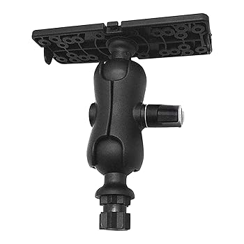 【中古】【未使用】360° 魚探ホルダー - 回転魚探プレート、マリンスイベル魚探ベース |マリン魚探プレートボート魚スタンドベース、カヤックボート釣り用ユニバー