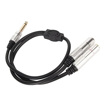 【中古】【未使用】6.35mm - デュアル 1.4 インチ スプリッター ケーブル、6.35mm モノラル オス プラグ - デュアル 6.35mm メス ジャック ケーブル、1.4 インチ ス 【中古】【未使用】6.35mm - デュアル 1.4 インチ スプリッター ケーブル、6.35mm モノラル オス プラグ - デュアル 6.35mm メス ジャック ケーブル、1.4 インチ ス