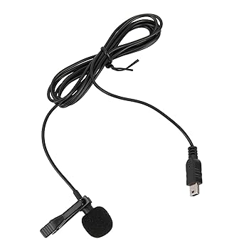 【中古】【未使用】USBマイク、USBラベリアマイク、クリップ付きミニUSBステレオ外...