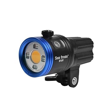 【中古】【未使用】水中および屋外撮影ビデオライト、18650バッテリー...