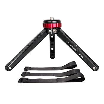 【中古】Koolehaoda ミニ三脚 ポータブル 卓上 三脚 スタンド CNC アルミニウム合金 1/4 と 3/8 ネジマウント カメラ カムコーダー ジンバル スタビライ 【中古】Koolehaoda ミニ三脚 ポータブル 卓上 三脚 スタンド CNC アルミニウム合金 1/4 と 3/8 ネジマウント カメラ カムコーダー ジンバル スタビライ