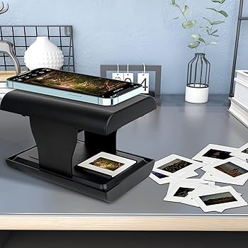 【中古】モバイル フィルム & スライド スキャナー、LED バックライト付き 135mm/35mm スライドおよび..