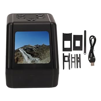 【中古】12MP フィルム スライド スキャナー 135 126 110 8mm をデジタル JPG 写真に変換 2 インチ スクリーンとデジタル フォト コンバーターを