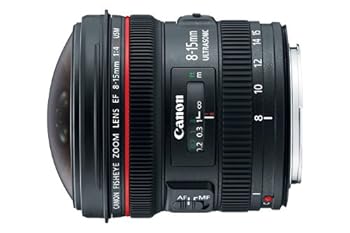 【中古】Canon EF 8 ? 15 mm f / 4l魚眼レンズUSM ultra-wideズームレンズfor Canon EOS SLRカメラ(認..