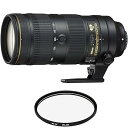 【中古】Nikon AF-S NIKKOR 70-200mm f/2.8E FL ED VRレンズ プロフィルター付き (認定リファービッシュ品)