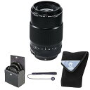 【中古】Fujifilm XF 80mm f/2.8 R LM OIS WR マクロレンズ、ブラック、62mmデジタルエッセンシャルフィルターキットと19x19...