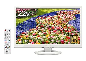 【中古】シャープ 22V型 液晶 テレビ AQUOS LC-22K40-W フルハイビジョン 外付HDD対応(裏番組録画) ホ..