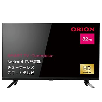 【中古】【未使用】オリオン 32V型 チューナーレス スマートテレビ 2022年モデル AndoroidTV搭載 HD YouTube NETFLIX prime video対応 ブラック 【中古】【未使用】オリオン 32V型 チューナーレス スマートテレビ 2022年モデル AndoroidTV搭載 HD YouTube NETFLIX prime video対応 ブラック