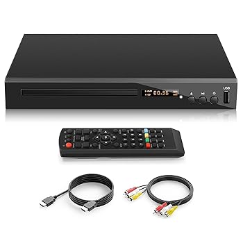【中古】【未使用】HDブルーレイDVDプレーヤー、テレビ用ホーム1080Pブルーレイディスクプレーヤー、再生リージョンA/1ブルーレイディスク&すべてのリージョンDVDデ