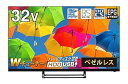 【中古】simplus テレビ 32型 液晶テレビ ベゼルレス ダブルチューナー 日本製LSI搭載 32インチ シンプラス SP-32TVD-01(2)