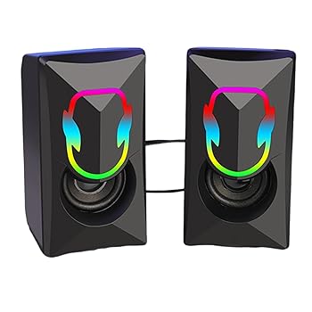 【中古】【未使用】1 ペアカラフルなライト PC デスクトップスピーカー USB コード付きコンピュータスピーカー 52 ミリメートル X 2 ダイアフラムダイナミック効果 【中古】【未使用】1 ペアカラフルなライト PC デスクトップスピーカー USB コード付きコンピュータスピーカー 52 ミリメートル X 2 ダイアフラムダイナミック効果