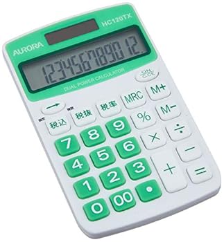 Rakuten - 【中古】オーロラジャパン ハンディタイプ 電卓 グリーン・12桁対応 HC120TX-G