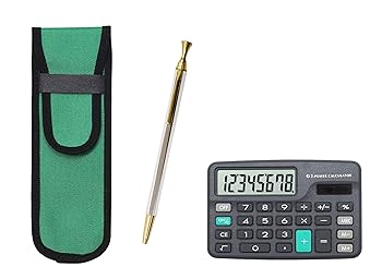 【中古】【未使用】ミニ電卓付 布ペンケース緑 Z88ゴールド&シルバー 6角ノック金属ボールペンセット T23-D-NK02G-Z88SB 【中古】【未使用】ミニ電卓付 布ペンケース緑 Z88ゴールド&シルバー 6角ノック金属ボールペンセット T23-D-NK02G-Z88SB