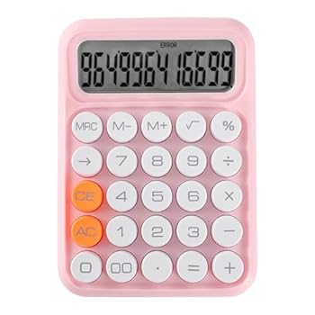 樂天商城 - 【中古】基本的な電卓、12桁の太陽電池電卓、キャンディセンシティブカラーオフィスデスク電卓、滑り止めLCDディスプレイデスクトップ電卓、会計財務に最