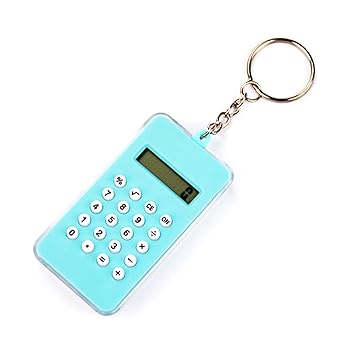 Rakuten - 【中古】ポータブル電卓 キーホルダーバックル付き 8桁 基本電卓 迷路付き 子供 学生用 誕生日パーティーの記念品