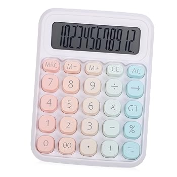 【中古】【未使用】LALAFINA グラデーションカラー計算機 電卓 基本的な計算機 機械式計算機 数値計算機 オフィスデスクアクセサリー 美的計算機 プラスチック