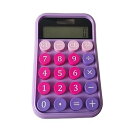 【中古】VENEKA メカニカルスイッチ電卓 LCDディスプレイ パープル電卓 大きなボタン メカニカル電卓 1個 パープル(3)