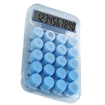 【中古】【未使用】透明なグラデーションの外観を備えたかわいい電卓 学生や事務作業向けの読みやすい画面 ビジネス事務用品用の基本的な卓上電卓 (BLUE)【メーカー名】【メーカー型番】【ブランド名】Yosoo ビジネス電卓 【商品説明】透明な...