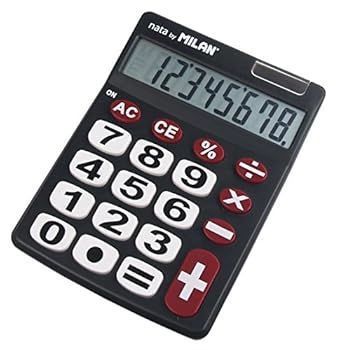 【中古】MILAN カリキュレーター 8桁電卓 ビッグキー 151708 ブラック 【中古】MILAN カリキュレーター 8桁電卓 ビッグキー 151708 ブラック
