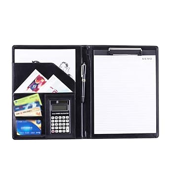 【中古】【未使用】多機能フォルダー A4 フォルダー 革 マネージャー シンポジウム 会議室 C型12桁電卓 ブラック【メーカー名】【メーカー型番】【ブランド名】Zitan クリップファイル・ボード 【商品説明】多機能フォルダー A4 フォ...