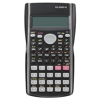 【中古】電子電卓 計算機ハンドヘルドポータブルオフィスバッテリー計算機数学電卓のためのバッテリーを持つ学校計算機 電子計算機 (Color : A)