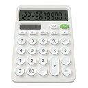 【中古】オフィスデスクトップ電卓、LCDディスプレイに敏感なボタンを備えた12桁の電卓、デュアルパワーソーラー&バッテリーデュアルパワーを備えた電卓