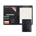 【中古】【未使用】システム手帳 バインダー ビジネス手帳 A4 多機能 フォルダー バインダー 電卓付き ビジネスオフィス用品 就職 昇進お祝い プレゼント 男...