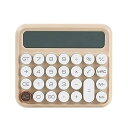 【中古】Jinmoioy 電卓 計算機 12桁 電子計算機 丸ボタン 大型LCDディスプレイ 電卓 おしゃれ かわいい 滑り止め 持ち運び便利 日常と基本的なオフィス用(3)