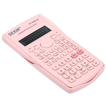 楽天AJIMURA-SHOP【中古】【未使用】PATIKIL 関数電卓 2ライン 標準工学計算機 12桁 LCDディスプレイ 数学電卓 オフィス ビジネス 学習用 ピンク