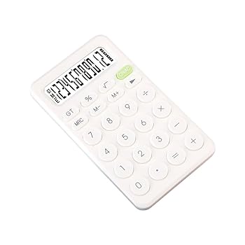 【中古】【未使用】OSALADI 2個 電卓 ポケット オフィスアクセサリー ハンドヘルド 付属品 学生 プラスチック 白い