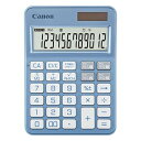 【中古】【未使用】キヤノン カラフル電卓 ミニ卓上 12桁 ブルーグレイ KS-126WUV-BG 【まとめ買い3個セット】