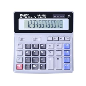 【中古】【未使用】ALXFFBN デスク電卓 12桁 LCDディスプレイ ソーラー・電池駆動 大きなボタン 巨大会計電卓 滑り止め底付き 家庭 オフィス 学生 会計士用 【中古】【未使用】ALXFFBN デスク電卓 12桁 LCDディスプレイ ソーラー・電池駆動 大きなボタン 巨大会計電卓 滑り止め底付き 家庭 オフィス 学生 会計士用