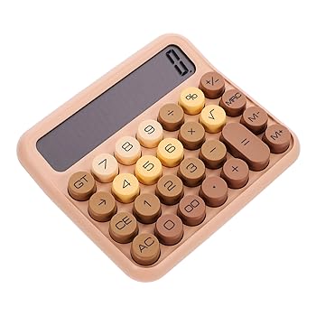 KICHOUSE デスク電卓 美しい 学生や労働者向けの簡単な数学計算 ABS 建設