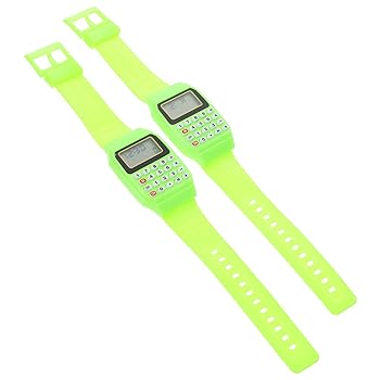 【中古】【未使用】LIFKICH 4 個 計算時計 アナログ時計 アーカイブ電卓時計 電卓付き携帯時計 電卓デジタル時計 ポータブル 80年代の時計 頭いい 男性用時計 子供