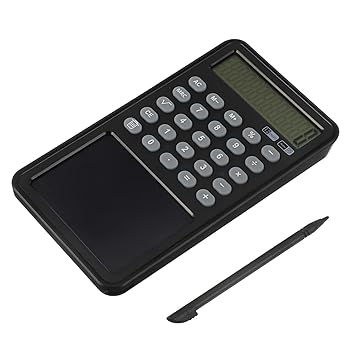 【中古】LALAFINA タブレット電卓 電卓お絵かきパッド ドローイングパッド付き電卓 手書きメモ帳電卓 電卓タブレット 液晶ライティングボード オフィス用