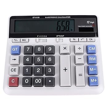 【中古】ソーラー電卓、12 桁さまざまな機能 ABS 【中古】ソーラー電卓、12 桁さまざまな機能 ABS