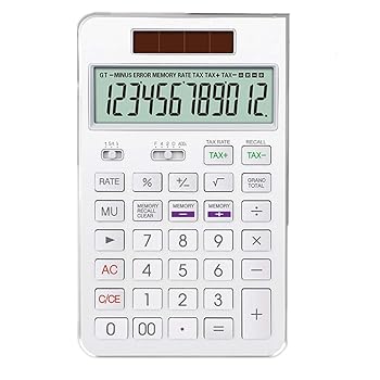 【中古】【未使用】計算機 電卓女性シンオフィス・ファイナンス銀行受験電卓ギフトフルメタル 事務用品 