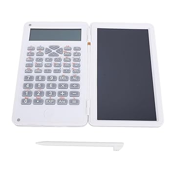 学生用デスクトップ関数電卓、2行ディスプレイ、6インチ消去可能なLCD書き込みタブレット、12桁、ホームスクールオフィス用Calcadora Cientifica