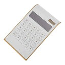 【中古】KALLORY プラスチック電卓 スリム電卓 超薄型電卓 ゴールド事務用品 基本的な計算機 携帯電卓小 ミニ電卓かわいい 銀行電卓 携帯電卓ソーラー オ