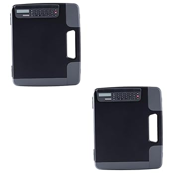【中古】CANIGHT 2個入り ボックス ドキュメント クリップボード ケース ファイル収納ホルダー ファイル収納オーガナイザー 電卓付き事業ポートフォリオ