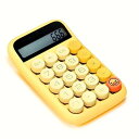 【中古】学校のホームオフィスのためのキャンディーの色大きなボタンメカニカルデスク電卓デスクトップ電卓 (色 : 黄, サイズ : Free size)