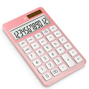 楽天AJIMURA-SHOP【中古】HANIIC-952 学生用電卓 ポータブル ソーラー パワー オフィス タブレット電卓 かわいい電子電卓