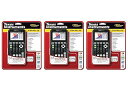 【中古】Texas Instruments TI-84 Plus CE Graphing Calculator, Black, Pack 3