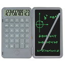 【中古】【未使用】電卓 LCD ライティングテーブル 12桁 ディスプレイ インクレス 図面/メモパッド/計画ボード ハンド 日常使用用(カラー: グレー)