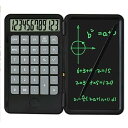 【中古】【未使用】電卓 LCD ライティングテーブル 12桁 ディスプレイ インクレス 図面/メモパッド/計画ボード 手用 日常使用(カラー : ブラック)