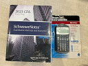 【中古】【未使用】2023 CFA Exam Prep +電卓