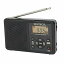 【中古】【未使用】WINTECH アラーム時計付 AM/FMデジタルチューナーラジオ ブラック W98xD19xH60mm DMR-C620